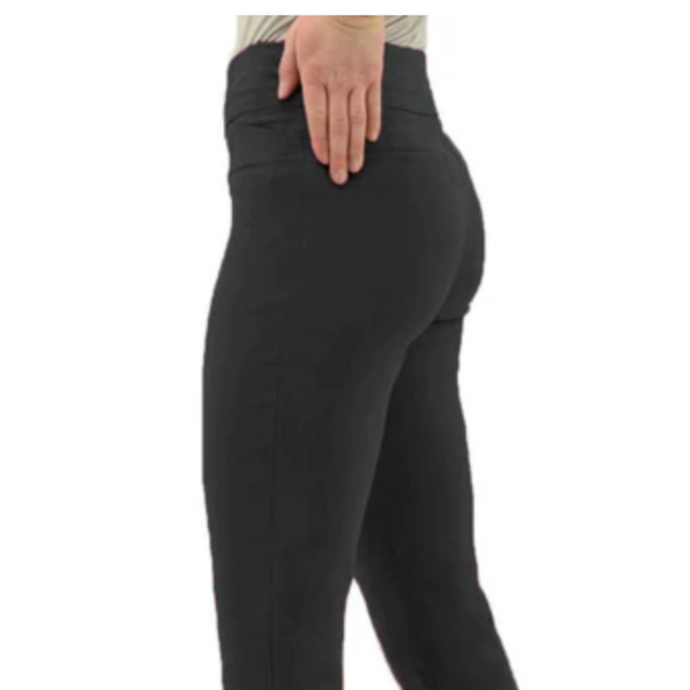 Renuar Cigarette-Style Ankle Pants in Carbon,‎ Size 14